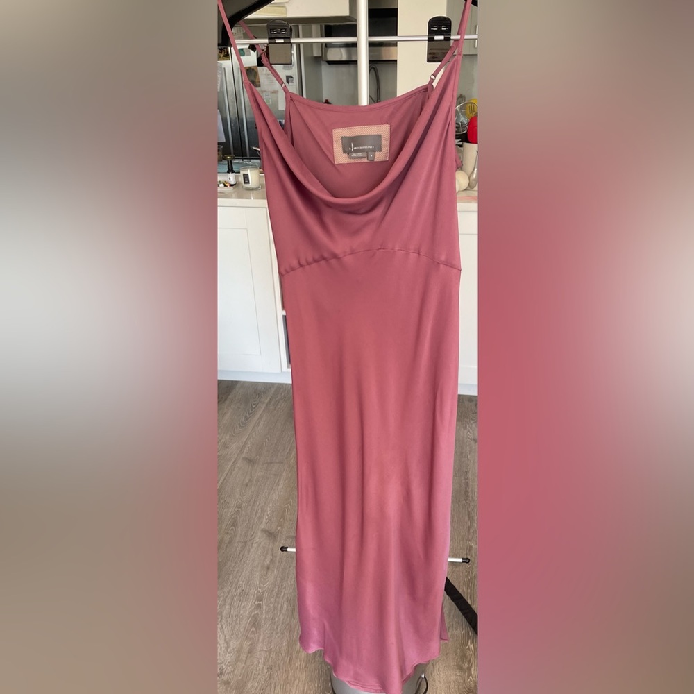 Anthropologie Bhldn Cali Satin Charmeuse Midi